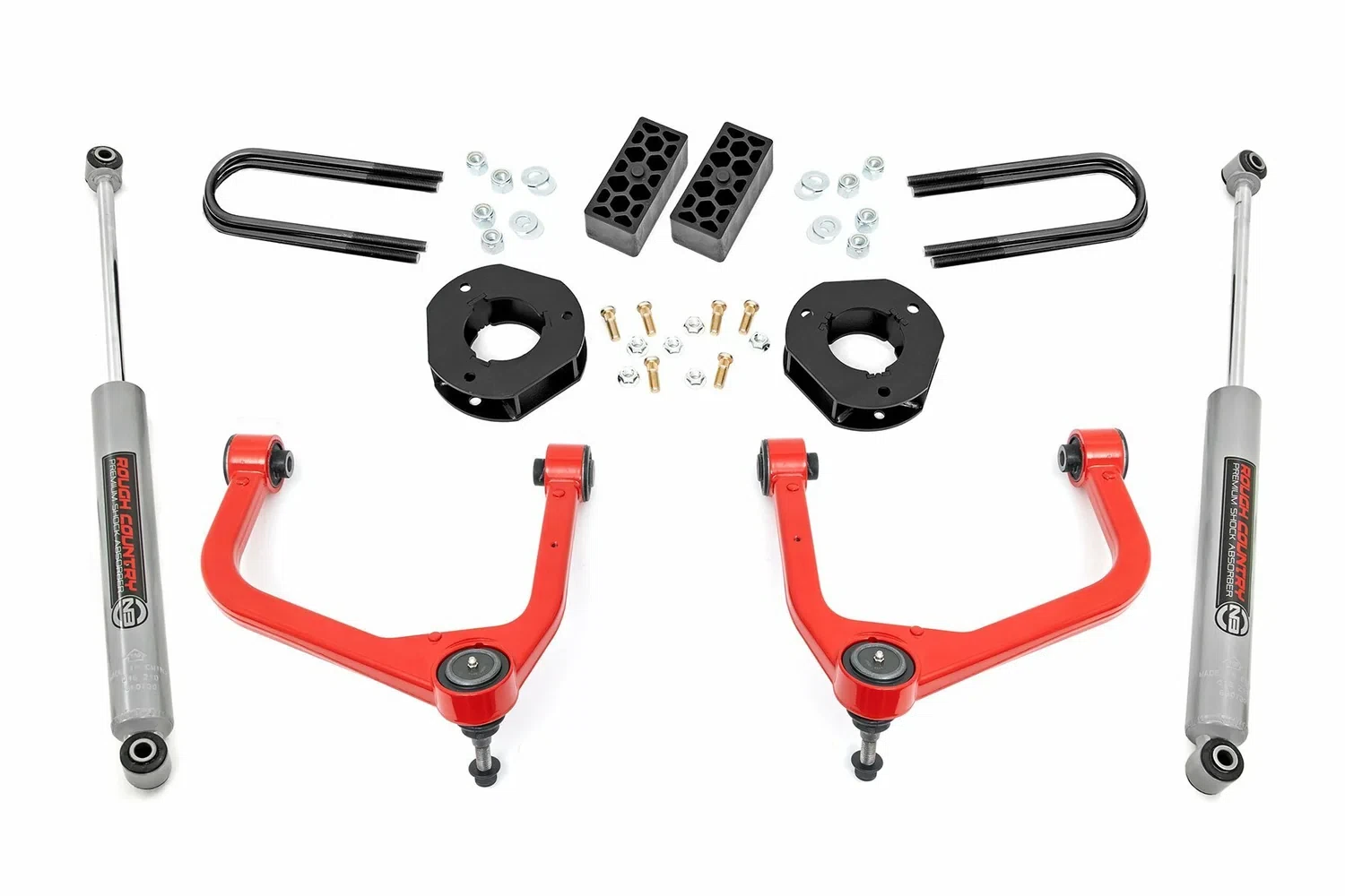 Fits Chevy Silverado 1500 (2022-2024) 3.5_ Lift Kit Rear Mono Leaf 28230RED